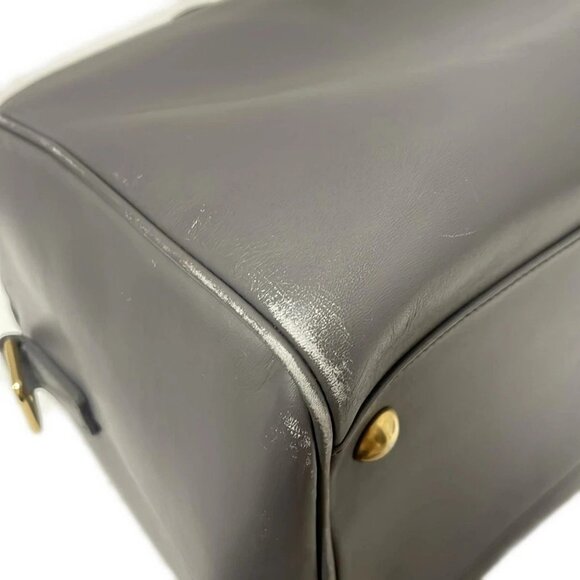 Auth SAINT LAURENT PARIS Duffle 6 322049 Dark Gray Leather - Handbag - Picture 5 of 9